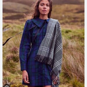 Hill house hazel dress in black watch tartan size 4 nwot